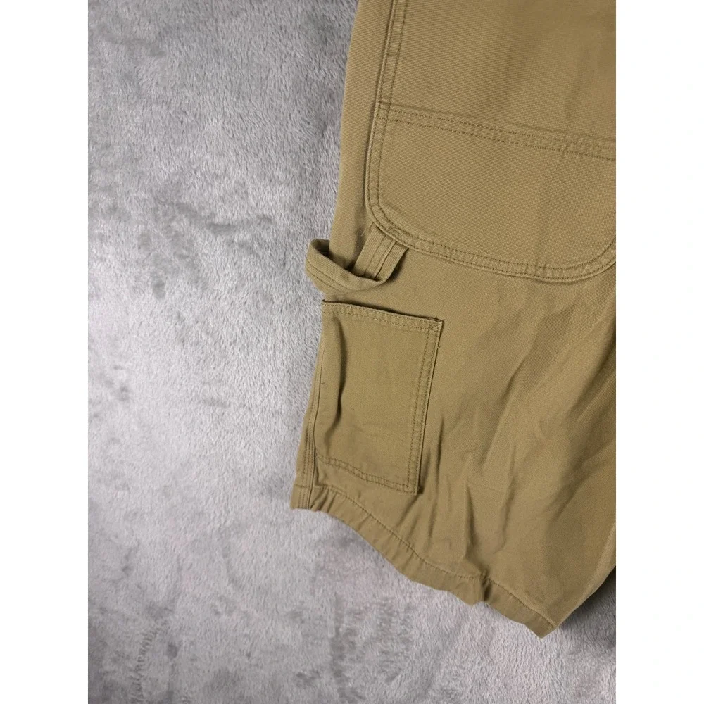 Carhartt Rugged Flex Relaxed Fit Canvas Utility Work Shorts Tan BS3652-M 38x11